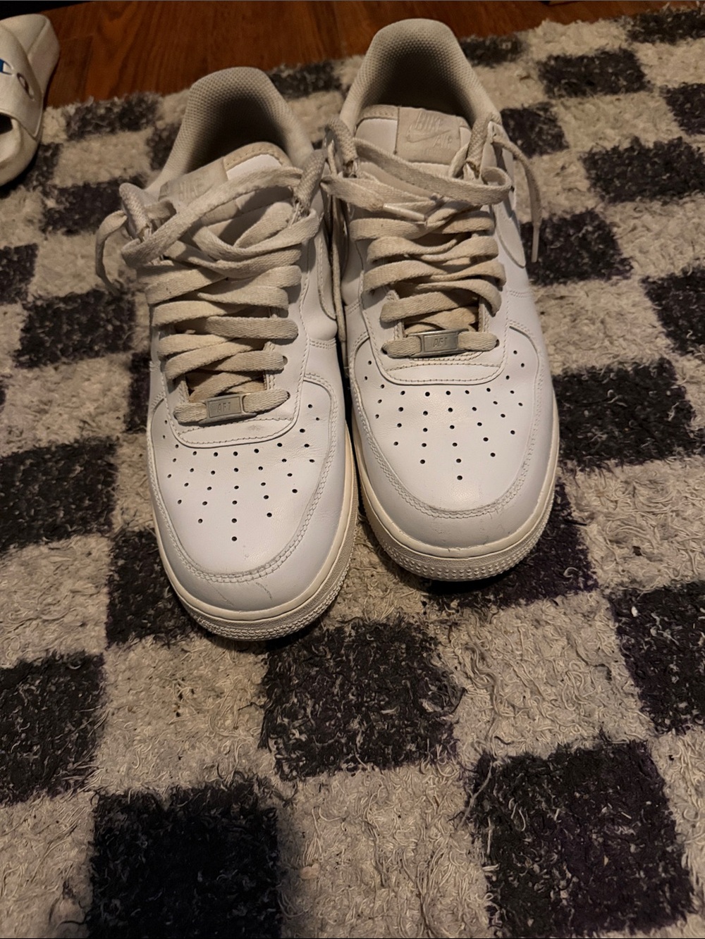 Nike White Low-Top Leather Sneakers